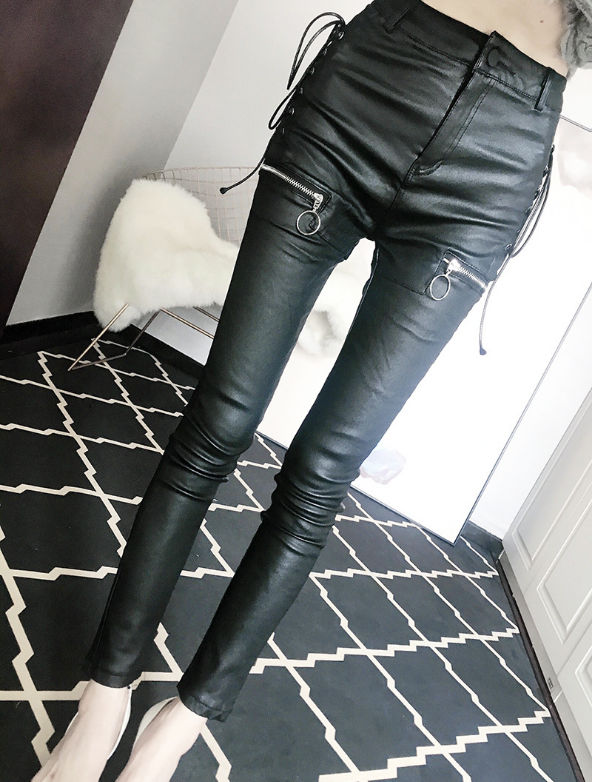 tight leather outfit