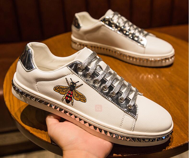 flat silver prom shoes