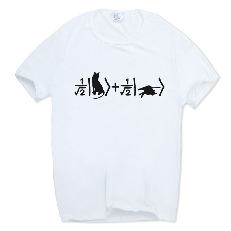 

2020 Men And Women Print Schrodingers Cat Science T-shirt Short sleeve O-Neck Summer Casual Unisex Fashion Tshirt HCP933, Hcp933a