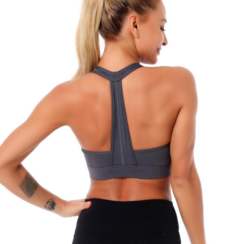 

Summer Solid Color Running Fitness Bras Tops Female Beauty Back Gym Yoga Bras Workout Exercise Sports Tank Tops Push Up, Ns-w030 light purple