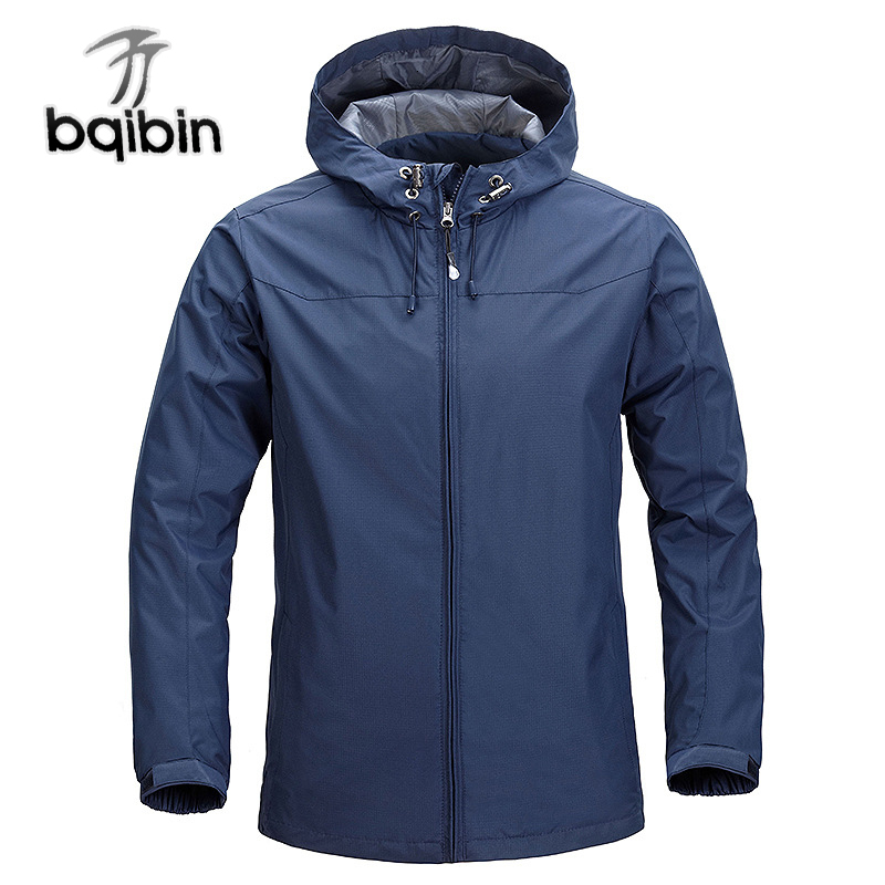 

Windbreaker Men 2019 Spring Autumn Fashion Jacket Men' Hooded Casual Jackets Male Coat Thin Men Coat Outwear LY191206, Black58