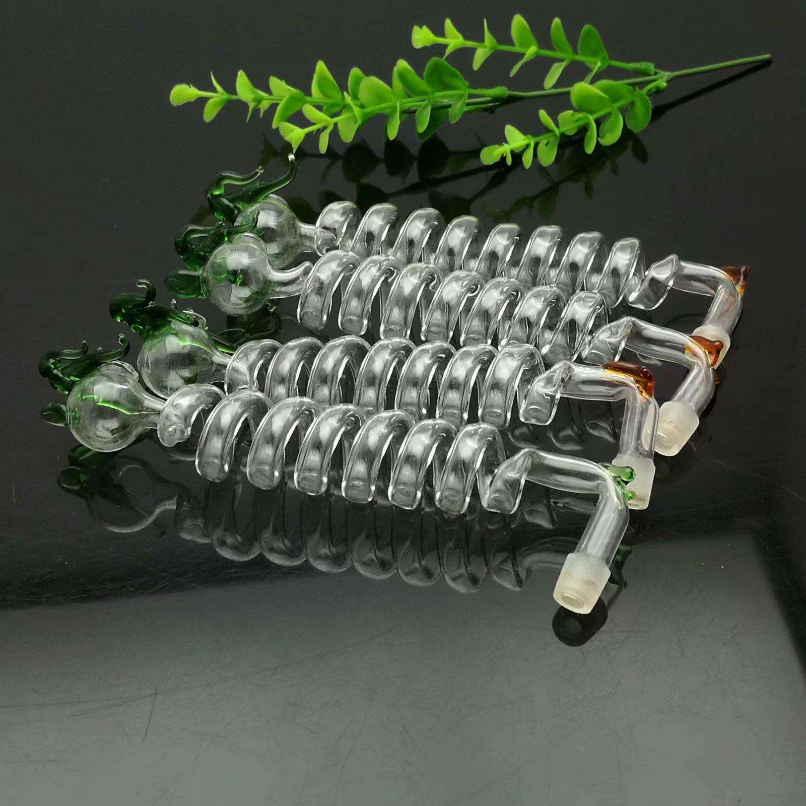 

Multi-spiral bending pot with colour faucet Glass Bongs Glass Smoking Pipe Water Pipes Oil Rig Glass Bowls Oil Burn