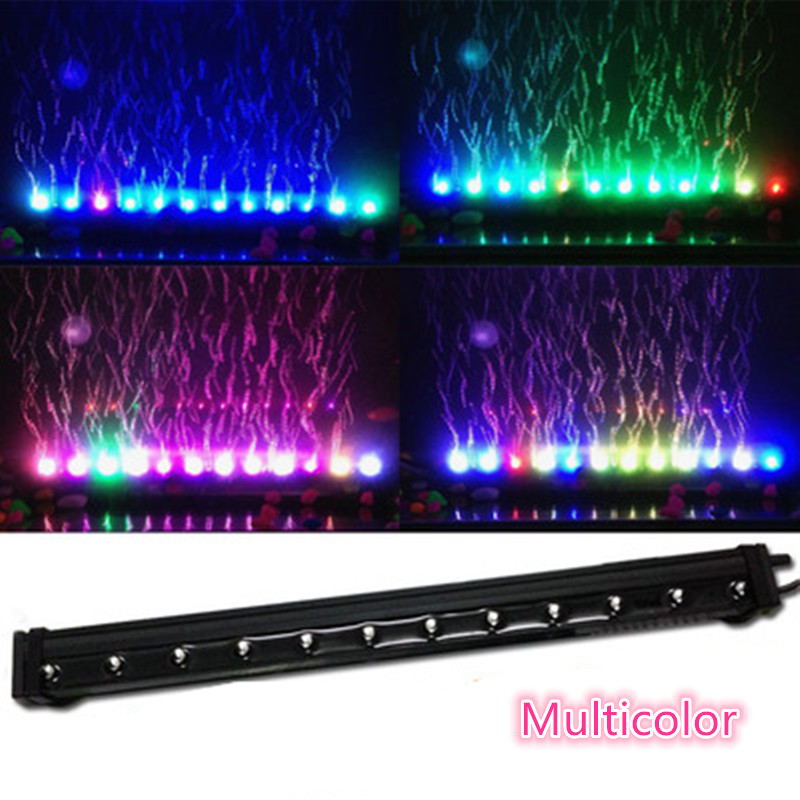 

AC220-240V Multicolor Aquarium Underwater Air Stone Bubble LED Light Fish Tank Submersible Air Curtain LED Lamp Lighting Strip