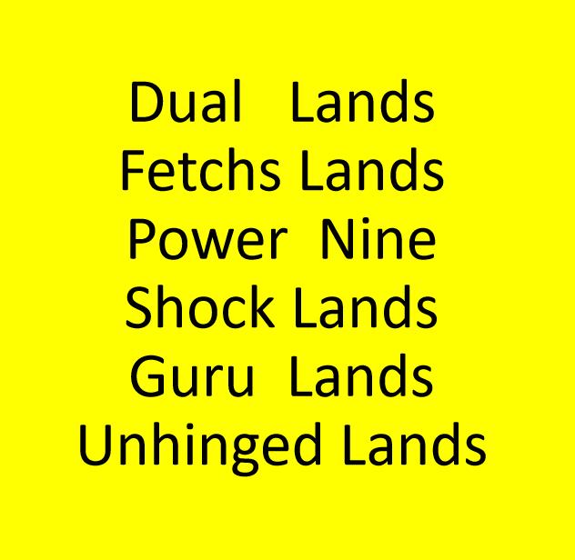 

One of Each Beta/ Unlimited/ Revised Proxy Dual Lands & Beta / Unlimited Power Nine Magical Playing Cards Lion Board Game Cards