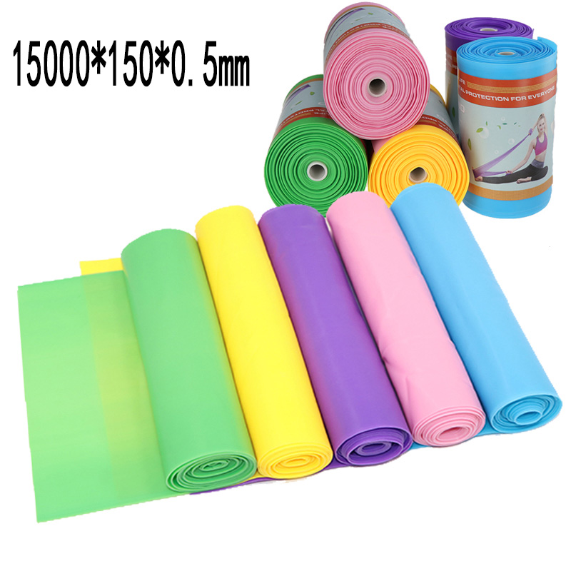 

15000*150*0.5mm Fitness Exercise Resistance Bands Rubber Yoga Elastic Band Resistance Band Loop Rubber Loops For Gym Training, Blue