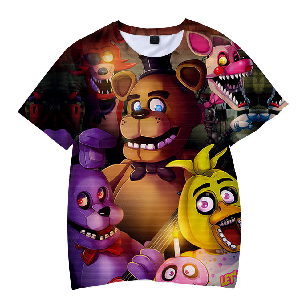 

Hot Sale Children T Shirt 3D Five Nights At Freddys T-Shirts Boys/Girls Cute Clothes Kid's T Shirt Kpop FNAF Tee Shirt, 017