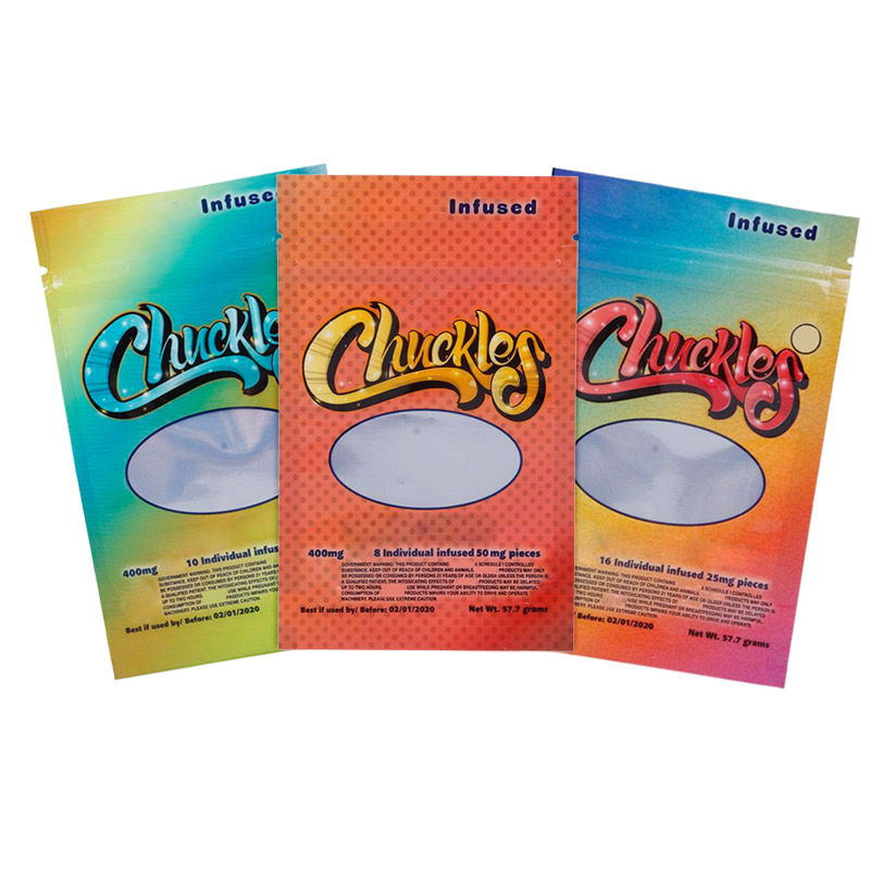 

Chuckles Bag Empty Dustproof Zipper Package Packing vape pouch smell proof 3 Types Resealable Bags DHL Free