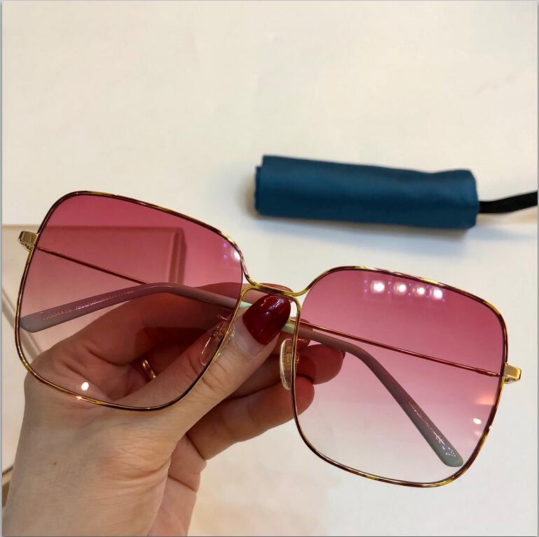 

New top quality 0443 mens sunglasses men sun glasses women sunglasses fashion style protects eyes Gafas de sol lunettes de soleil with box