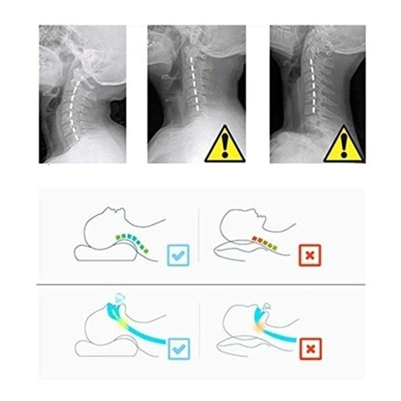

Creative Slow Rebound Pillow 50*30*10cm Office Sleeping Butterfly Shaped Memory Foam Pillow Health Cervical Home
