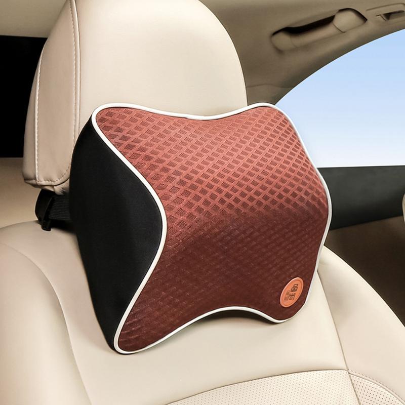 

Car Neck Pillow Car Headrest Four Seasons Universal Breathable Neck Comfortable Space Memory Cotton Rest Seat Headrest