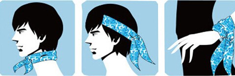 

Sports Active cooling XMAS headband scarf cooler men women children cool bandanas bracelet neck ties wrap summer beach supplies