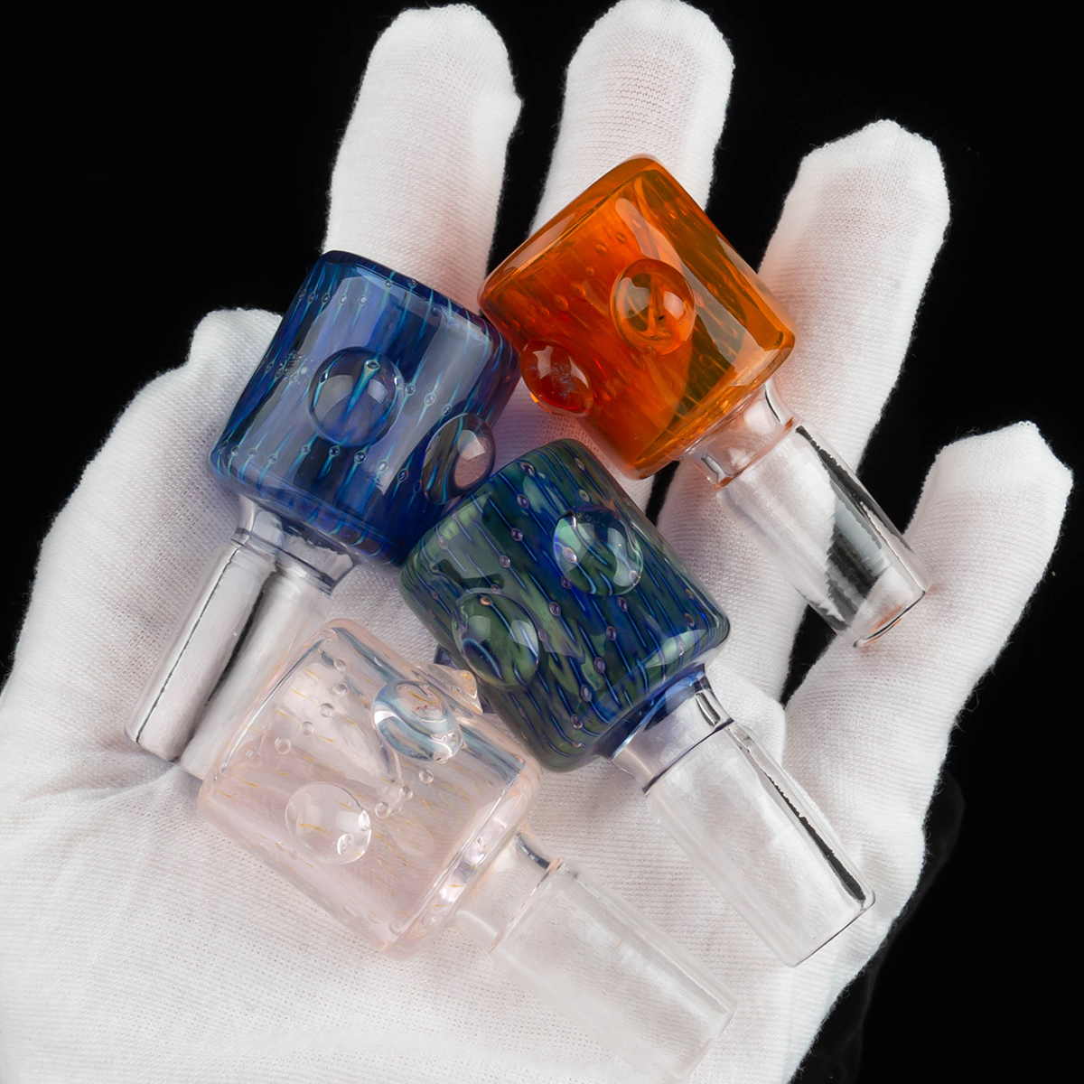 

US glass bowl 14mm 18mm Thick Glass Bowls Piece Smoking Accessories For Glass Water Bongs Dab Rigs Pipes