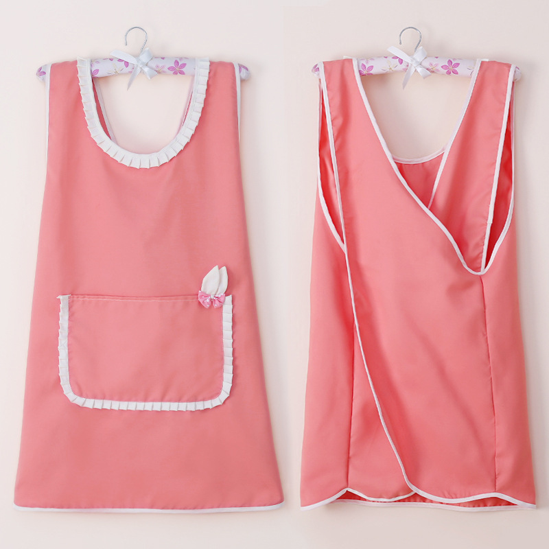 

5 Colors Ladies Kitchen Apron Sun Flower Cotton Linen Bib Chef Baking Cooking Sleeveless Apron Home Cleaning Tools