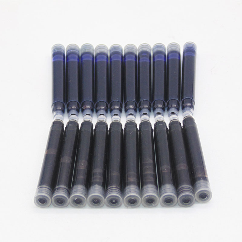 

Wholesale 10PCS Disposable Blue and Black Fountain Pen Ink Cartridge Refills Length Fountain Pen Ink Cartridge Refills GB23, Red