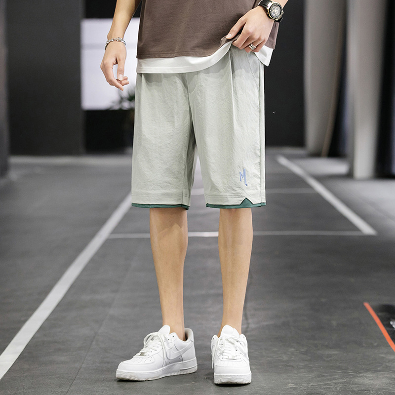 

Men's Shorts Summer Casual Fashion & Sports All-match Shorts, 235 light gray