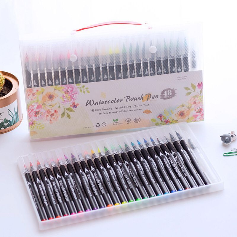 

48PCS Professional Colors Markers Set Drawing Brush Pens Sketching Student watercolor Marker School Art Supplies
