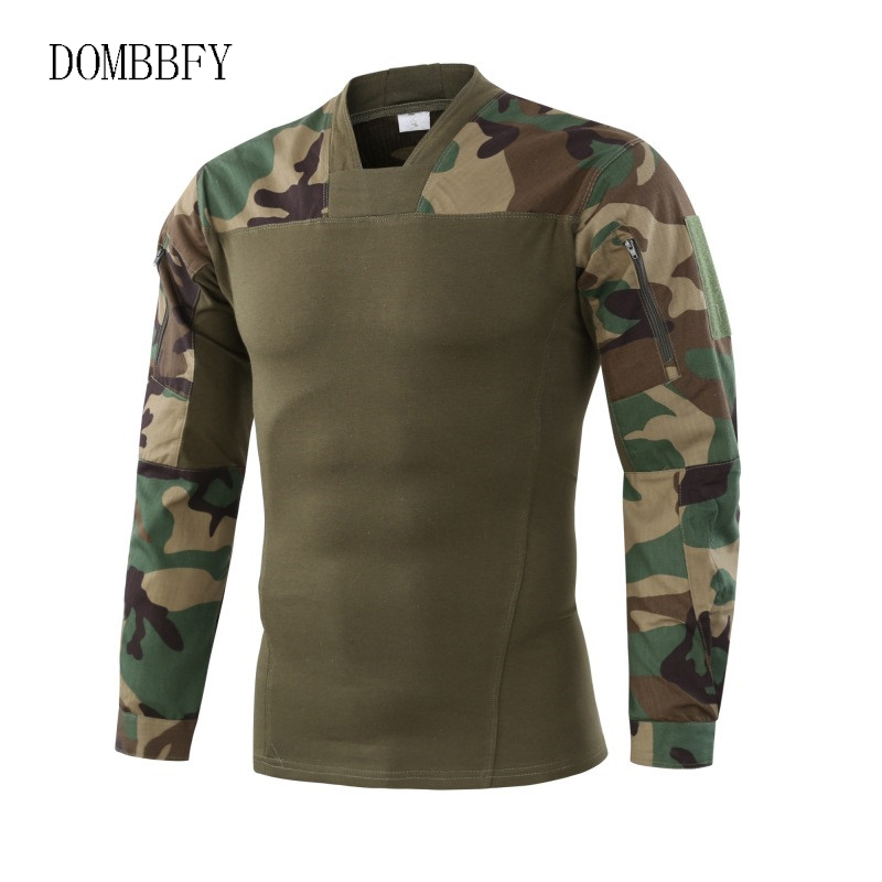 

Men' Tactical T-shirts Durable Assault Slim Fit Combat Army Breathable T-shirts Casual Work Cargo Hike Shoot Tops Tee, 3 colors desert