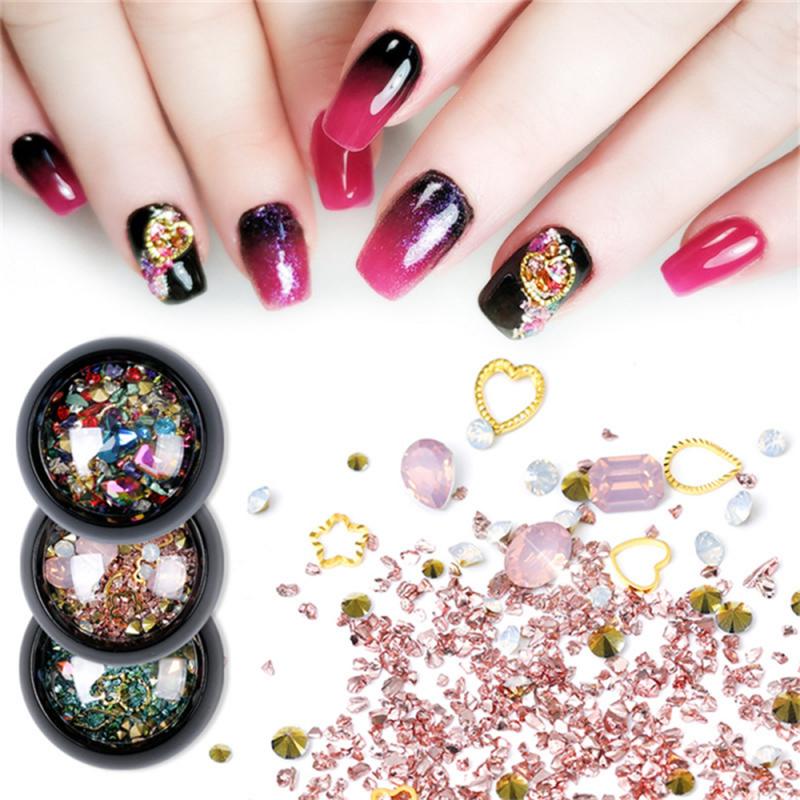

1 PC Nail Art Jewelry Stone Zircon Micro Drill Crystal Sand Mixed Manicure Rhinestone Glitters Crystal Nail Hammer Decor TSLM1
