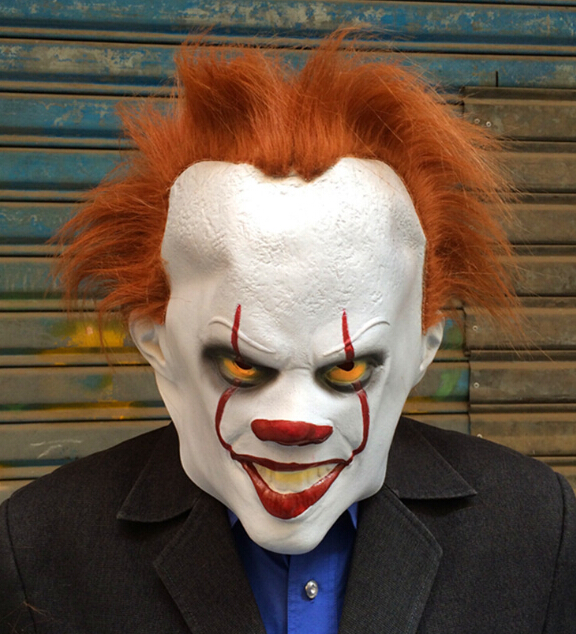 

Halloween Explosives Clown back soul mask cos wig set movie surrounding pennywise halloween horror mask