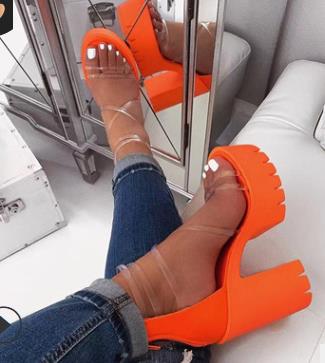 

Women's Sandals 2020 Summer New Arrival Women's Shoes Fashion Waterproof Platform High-heeled Sandals Women, White