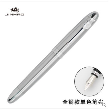 

High quality Fountain pen Full metal Stainless steel pens Jinhao X450 Caneta Stationery Office school supplies ink Refill, Red