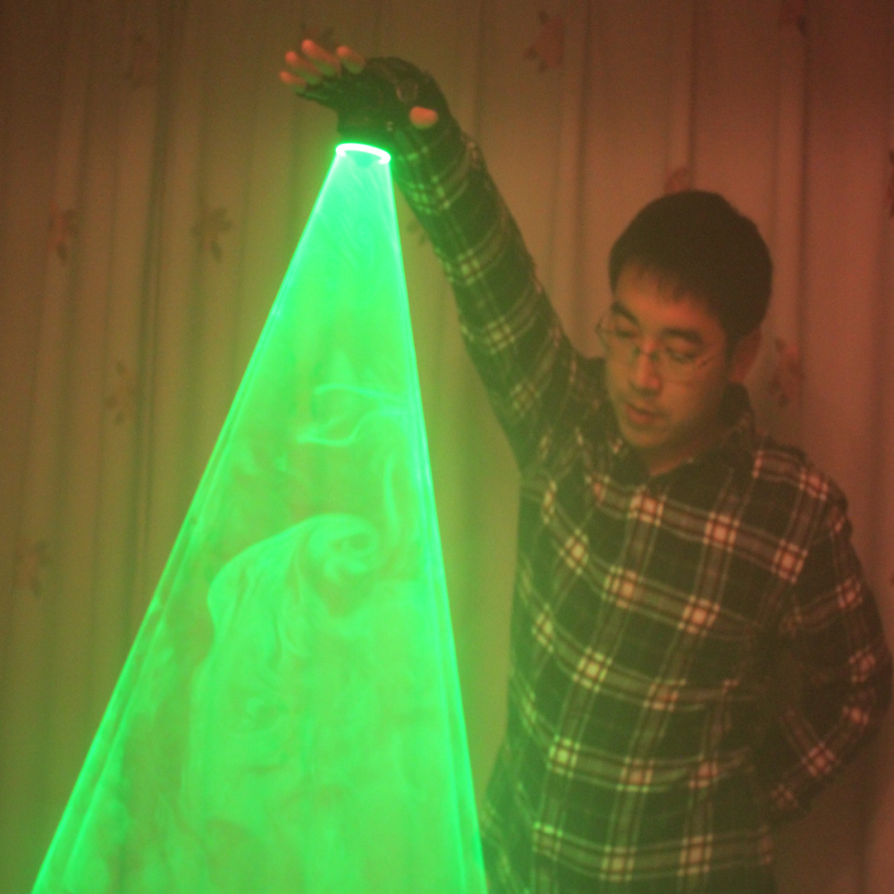 Auto Moving Green Laser Gloves Palm Laser For DJ Dancing Club Rotating Laser Show LED Glove LED luminous Costumes-image-242970185