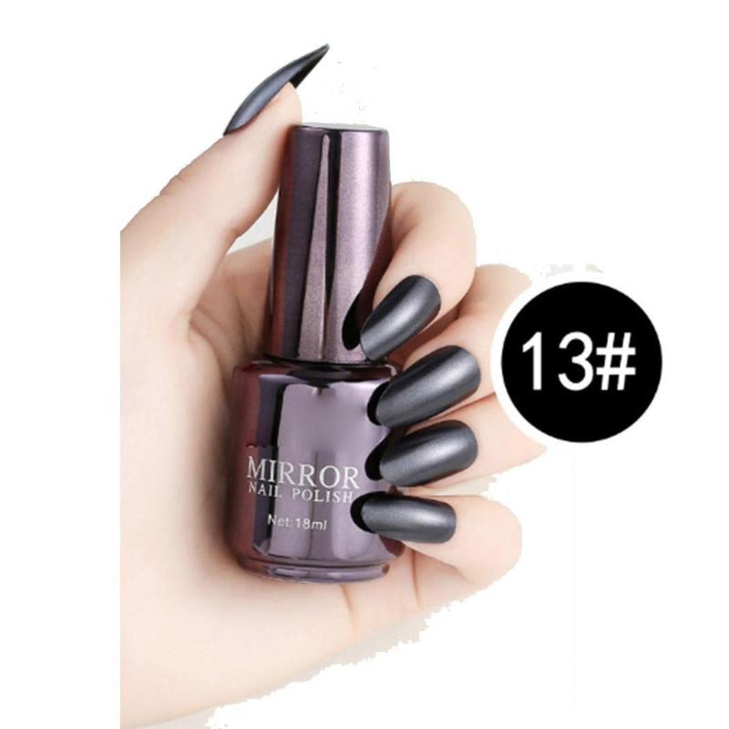 

Mirror Titanium Nail Polish Gel Nail Art Metal 18ML Casual Nails Manicure Polish, 16