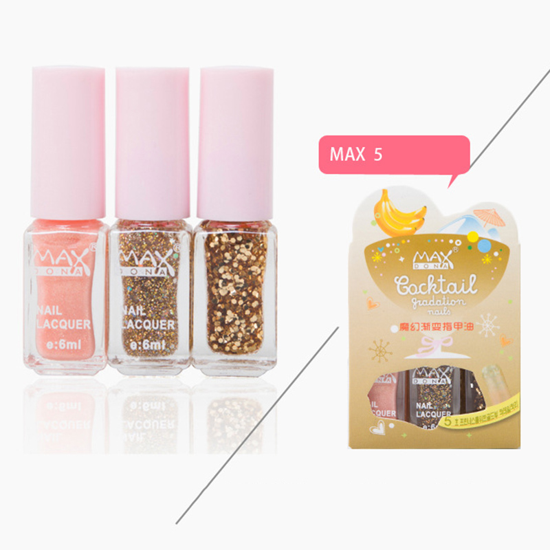 

3 Pcs Nail Polish DIY Art Long Lasting Quick Drying Non-toxic Manicure for Women 666
