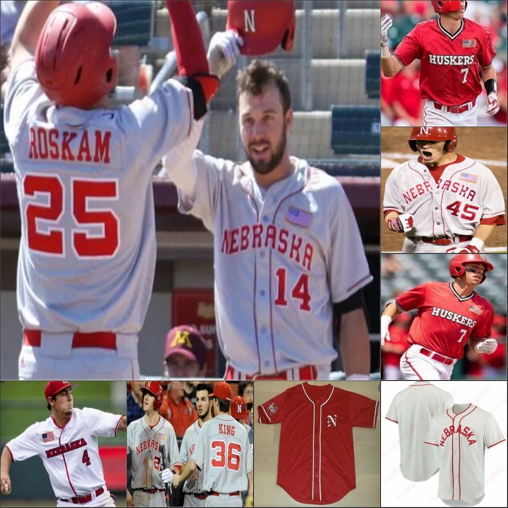 

Nebraska Cornhuskers Stitched NCAA College Baseball Jersey 24 Aaron Palensky 39 Mojo Hagge 44 Bo Blessie 7 Angelo Altavilla Alex Gordon, Gray