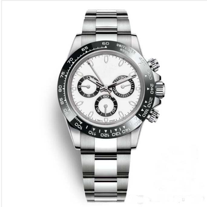 

new Mens Watches Ceramic Bezel Fashion White Dial Bracelet Folding Clasp Male All 3 Dials Work Full Function Wristwatches Clock Day., 19