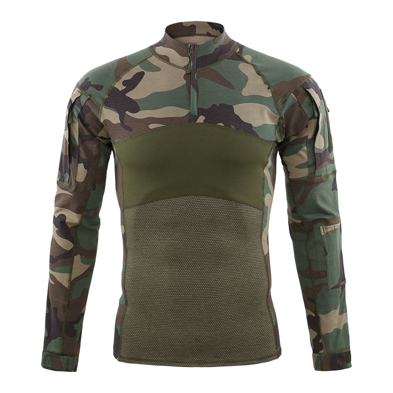 

Men' Tactical Shirt Outdoor Camouflage Combat CS Shooting Shirt Hiking Hunting Training Camping Uniforms Tops, Navy