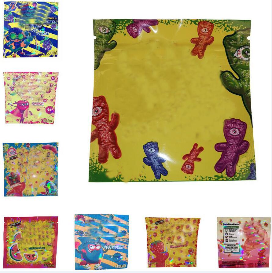 

Gummies exotic infused 420 710 edibles packaging 500mg edibles nerds rope chuckles plastic packaging bag smell proof