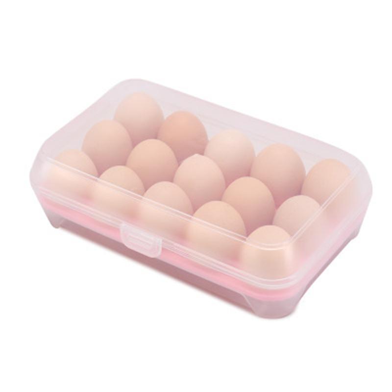 

Refrigerator Egg Storage Box Plastic Case 15*23*7cm Egg Storage Box Container