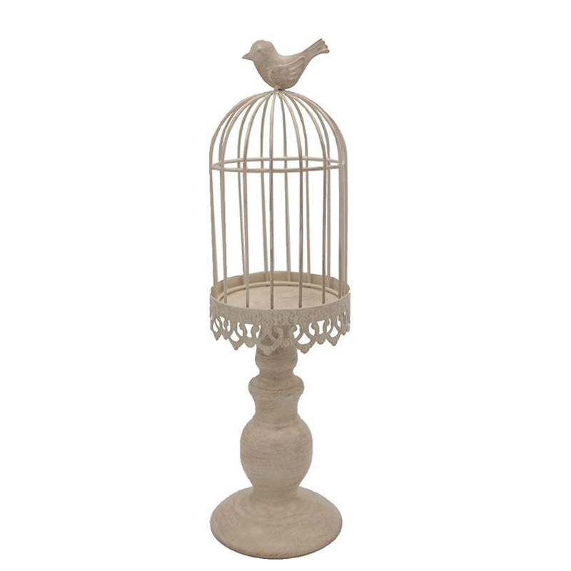 Acheter Porte Bougie En Métal Cage à Oiseaux Chandelier De Mariage Cages Bougeoir Lampe Marocaine Blanc Pour La Décoration De La Maison Chandelier
