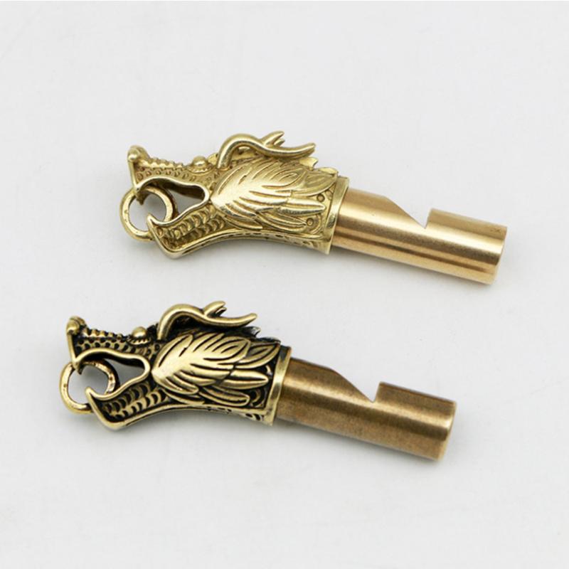 

Metal Brass whistle Chinese wind whistle 6.3cm*0.9cmNew Gold And Old Gold