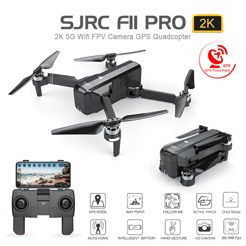SJRC F11 PRO GPS Drone With Wifi FPV 1080P/2K HD Camera Brushless Quadcopter 25 minutes Flight Time Foldable Dron Vs SG906-image-498273080