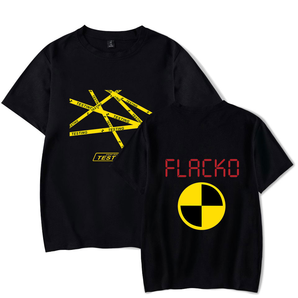 

ASAP ROCKY Streetwear T Shirt Men T-Shirt 100% Cotton Short Sleeve Funny Tshirt Homme Fashion Singer Harajuku Shirt Men/Women, White;black