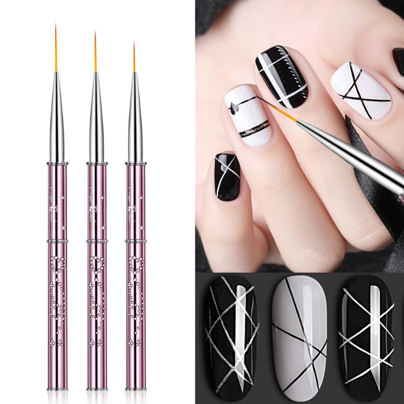 

Fingerqueen 1pc Pure Sable Kolinsky Manicure Brush Nail Art Liner Brush Paint Nail Drawing Painting Flower