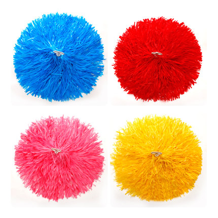 

plastic PE cheerleading pompoms 2pieces/lot pom pom Students Kids Dancing Costumes Accessories Cheering poms Adults Teenages