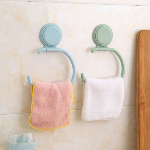 

Wall Mounted Bathroom Toilet Towel Ring Hook Holder Rack Multifunctional Hange