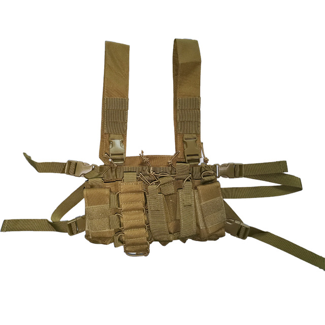2021 Outdoor Tactical Multicam Black Vest Chest Rig Carrier Vest Mag ...