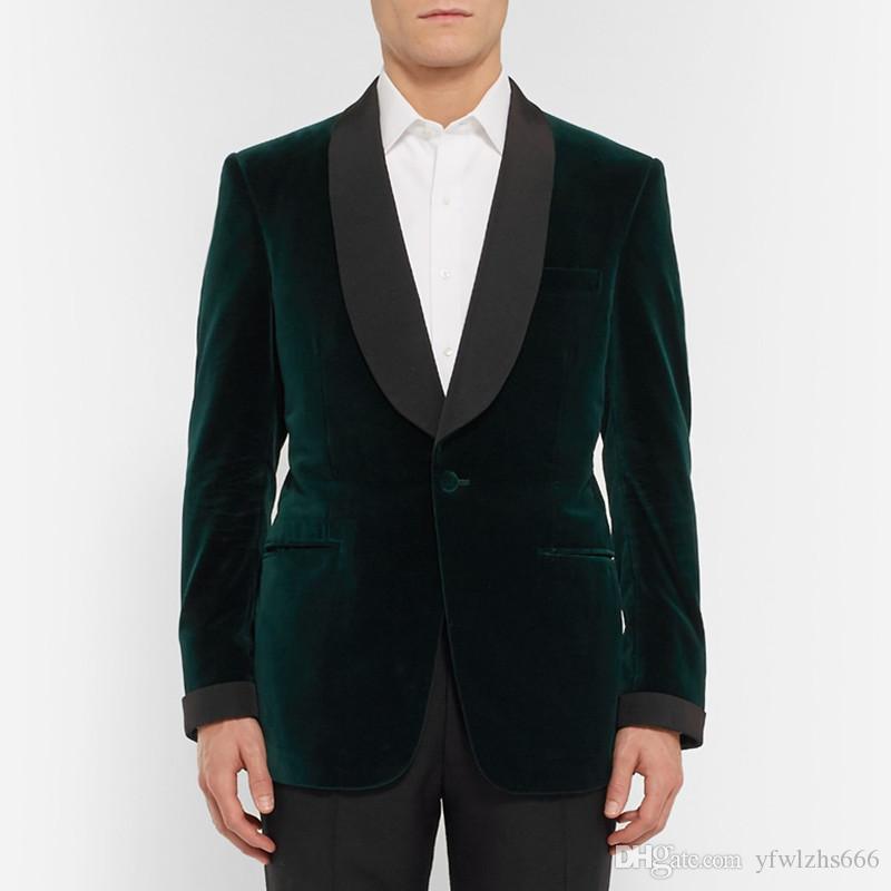 

Classic Velveteen Shawl Lapel Wedding Tuxedos Slim Fit Suits For Men Groomsmen Suit Two Pieces Prom Formal Suits (Jacket+Pants) 718, Same as image