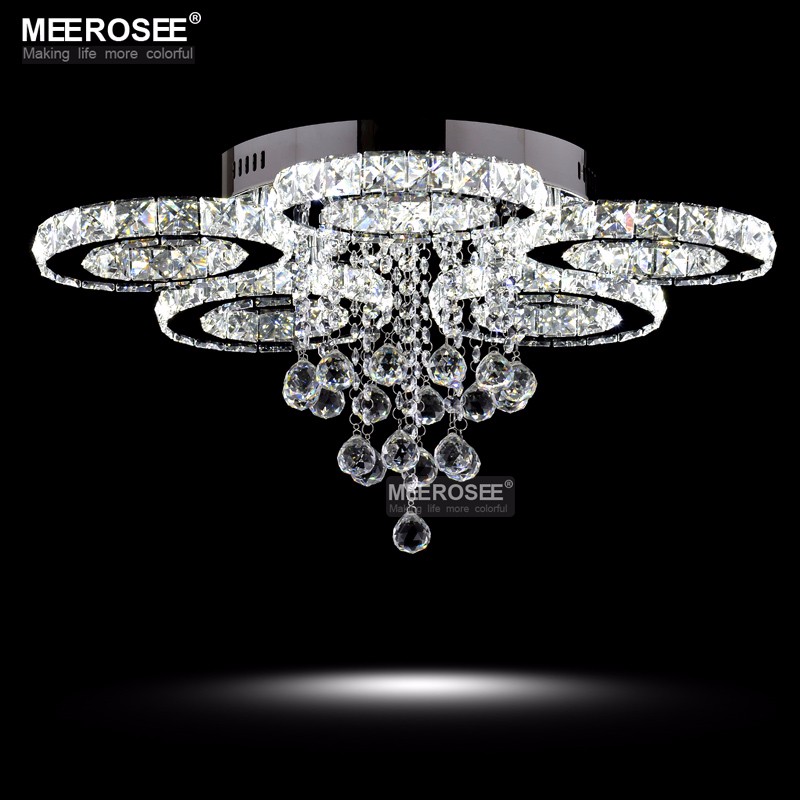 

Modern Crystal Chandeliers Light Diamond LED Ceiling Lamps for Dining Living room Ring Circle Lustres Lamparas de techo Home Indoor Lighting