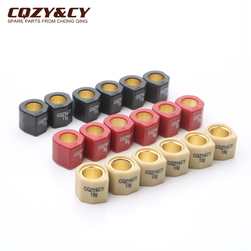 

6PC Racing Performance Roller Set Sliders 20x17mm for Italjet Leader 150 Dragster 180