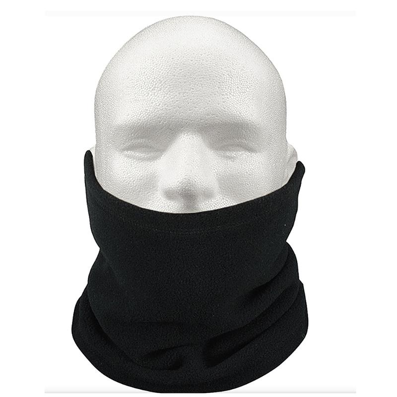 

Unisex Polar Fleece Neck Warmer Thermal Snood Scarf Hat Ski Wear Snowboarding, Black