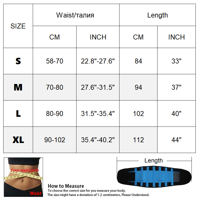 Xtreme Power Belt Size Chart