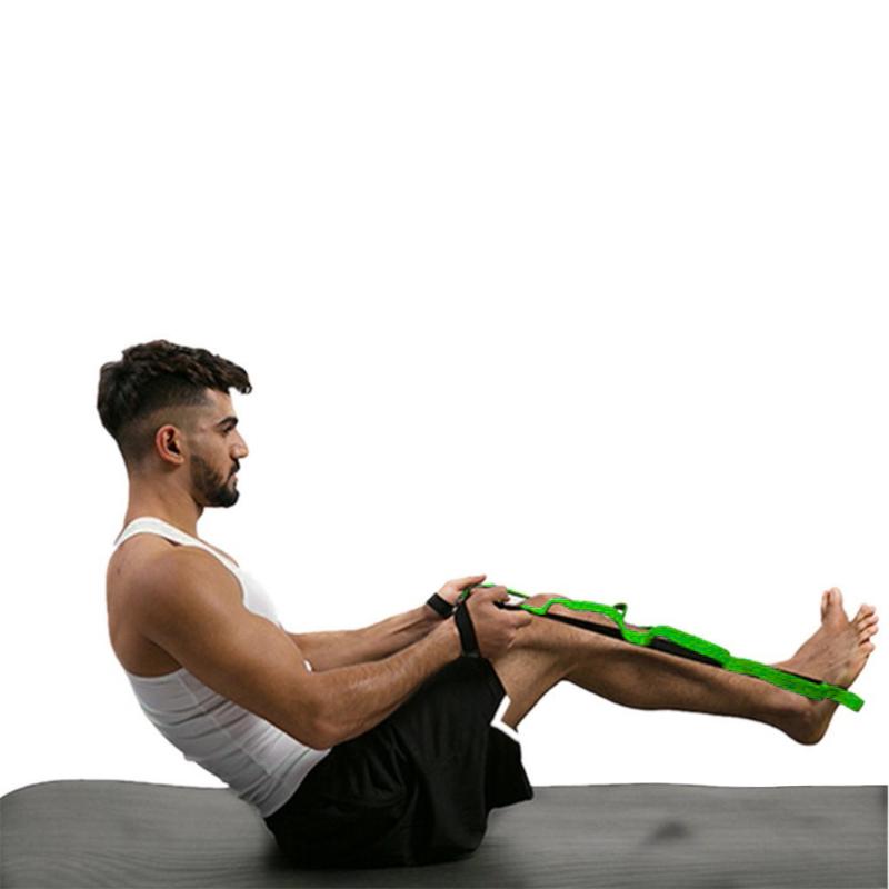 

Hot Flexible Yoga Stretch Loops Pilates Workouts Widen Yoga Stretch Out Strap Band Leg belt Fitness Environmental, Black