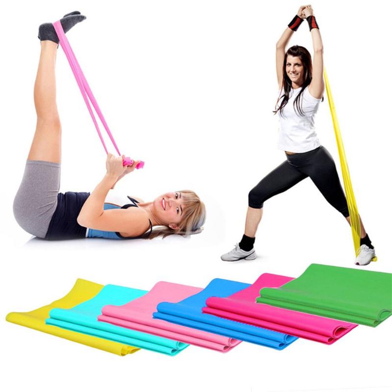 

150cmx15cmx0.35mm Yoga Stretch Strap Yoga Pilates Exercise Elastic Fitness Rubber Stretch Band Belt Resistance Fitness Bands, Blue