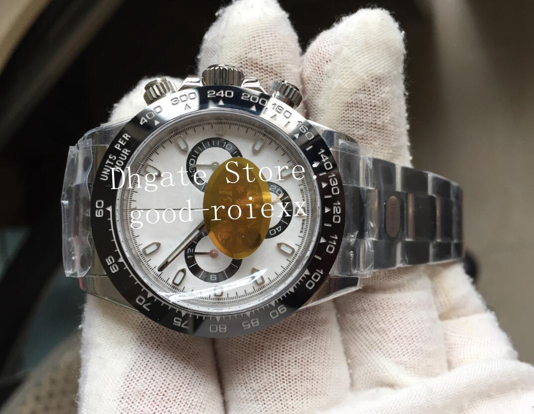 

3 Colour Automatic Cal.4130 Movement Watch 904L Steel Chronograph Mens Ceramic Bezel 116500 Cosmograph Men Sport 116506 Eta N Swiss Watches, Box