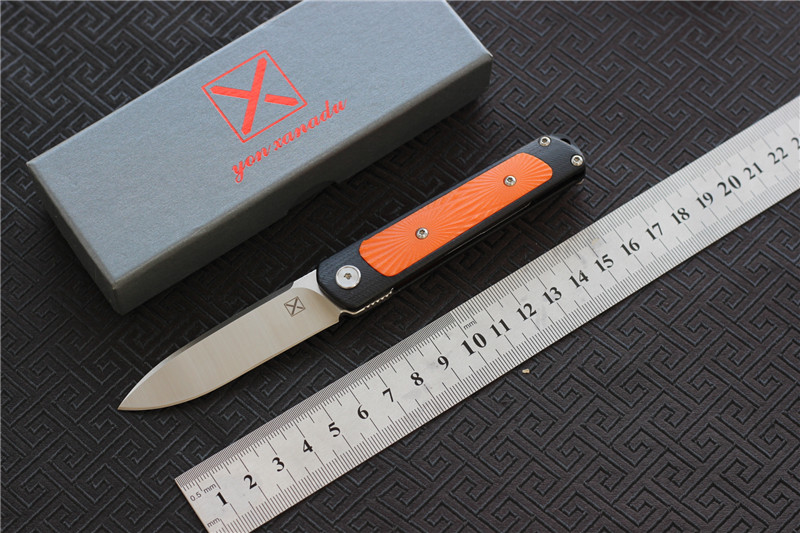 

New mini YX622 folding knife 14C28N blade G10 steel handle camping hunting Outdoor Climbing Fishing pocket fruit knives EDC tool